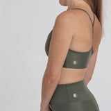 Frida Top Forest. Compressive sports top with high support