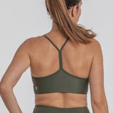 Frida Top Forest. Compressive sports top with high support