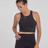 Rosa Crop Top Yin. Sustainable women's sports top