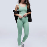 Violeta Matcha Jumpsuit. Sustainable sports jumpsuit