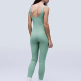 Violeta Matcha Jumpsuit. Sustainable sports jumpsuit