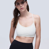 Frida Top Stone. Compressive sports top with high support