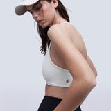 Frida Top Stone. Compressive sports top with high support