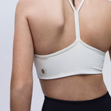Frida Top Stone. Compressive sports top with high support