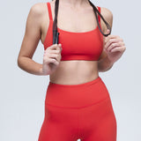 High-waisted legging. Chleo Coral