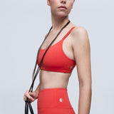 High-waisted legging. Chleo Coral