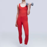 Violeta Coral Jumpsuit. Sustainable activewear jumpsuit