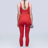 Violeta Coral Jumpsuit. Sustainable activewear jumpsuit