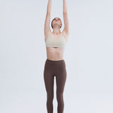 Iris Top Cream. Medium support sports bra