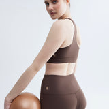 Extra high-waist legging. Sun Espresso