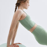 Rosa Crop Top Matcha. Sustainable women's sports top