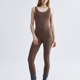Violeta Jumpsuit Espresso. Sustainable sport jumpsuit