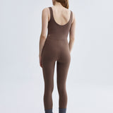 Violeta Jumpsuit Espresso. Sustainable sport jumpsuit