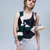 Magnolia Bodysuit Yin. Sustainable sports bodysuit for women