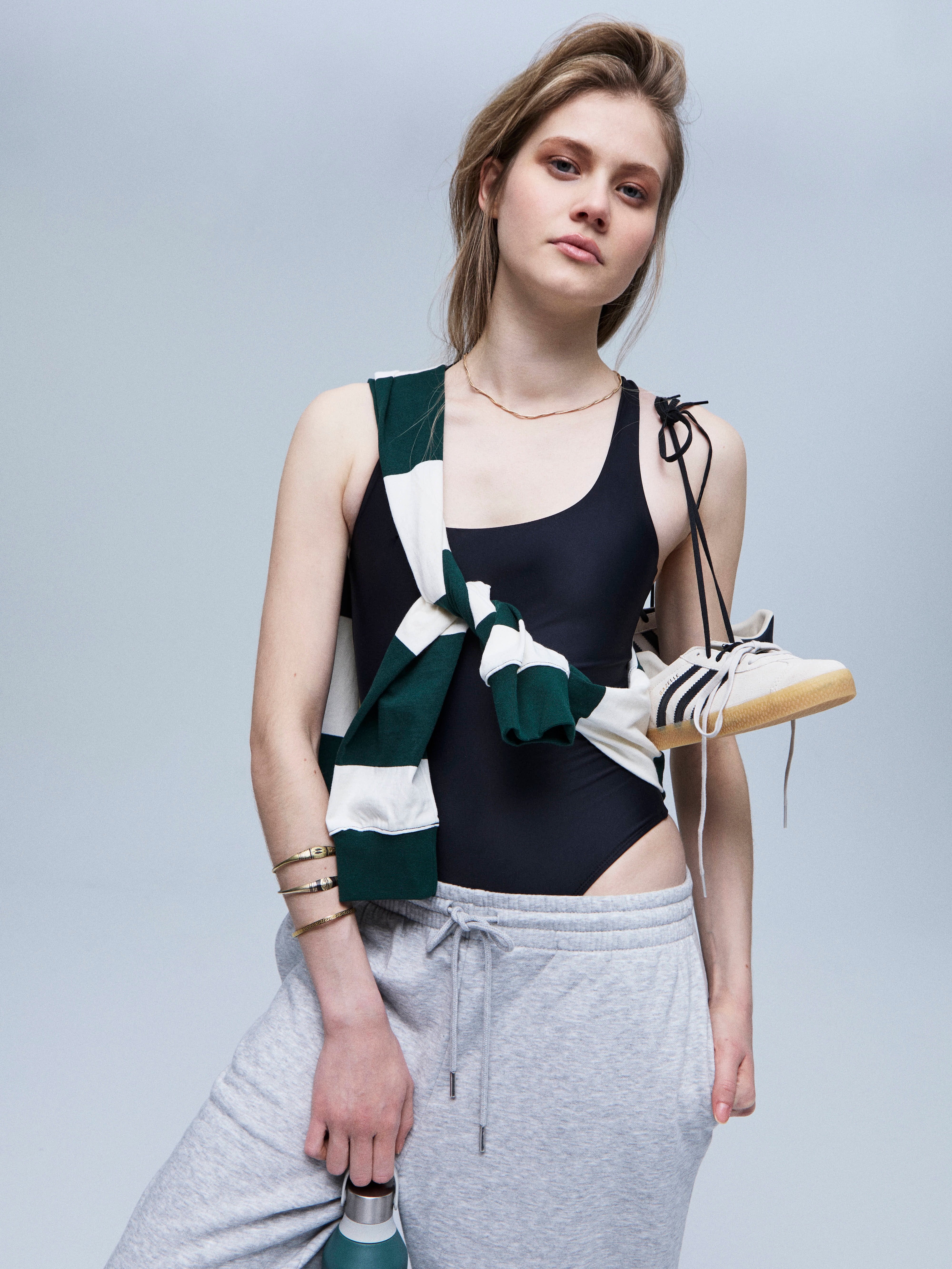 Magnolia Bodysuit Yin. Sustainable sports bodysuit for women